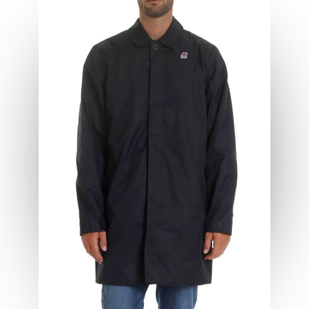 ✨K-Way Benoit Marmotta Designer Jacket | 3/4 Length✨ Navy Blue ~Large